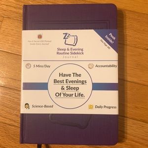 Sleep & Evening Routine Sidekick Journal.  Hardcover book.  New.